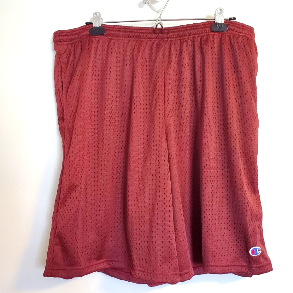 Champion Mesh Men's Shorts in Maroon Red - Picture 4 of 12